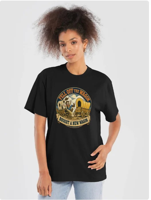 Fell Off The Wagon tee